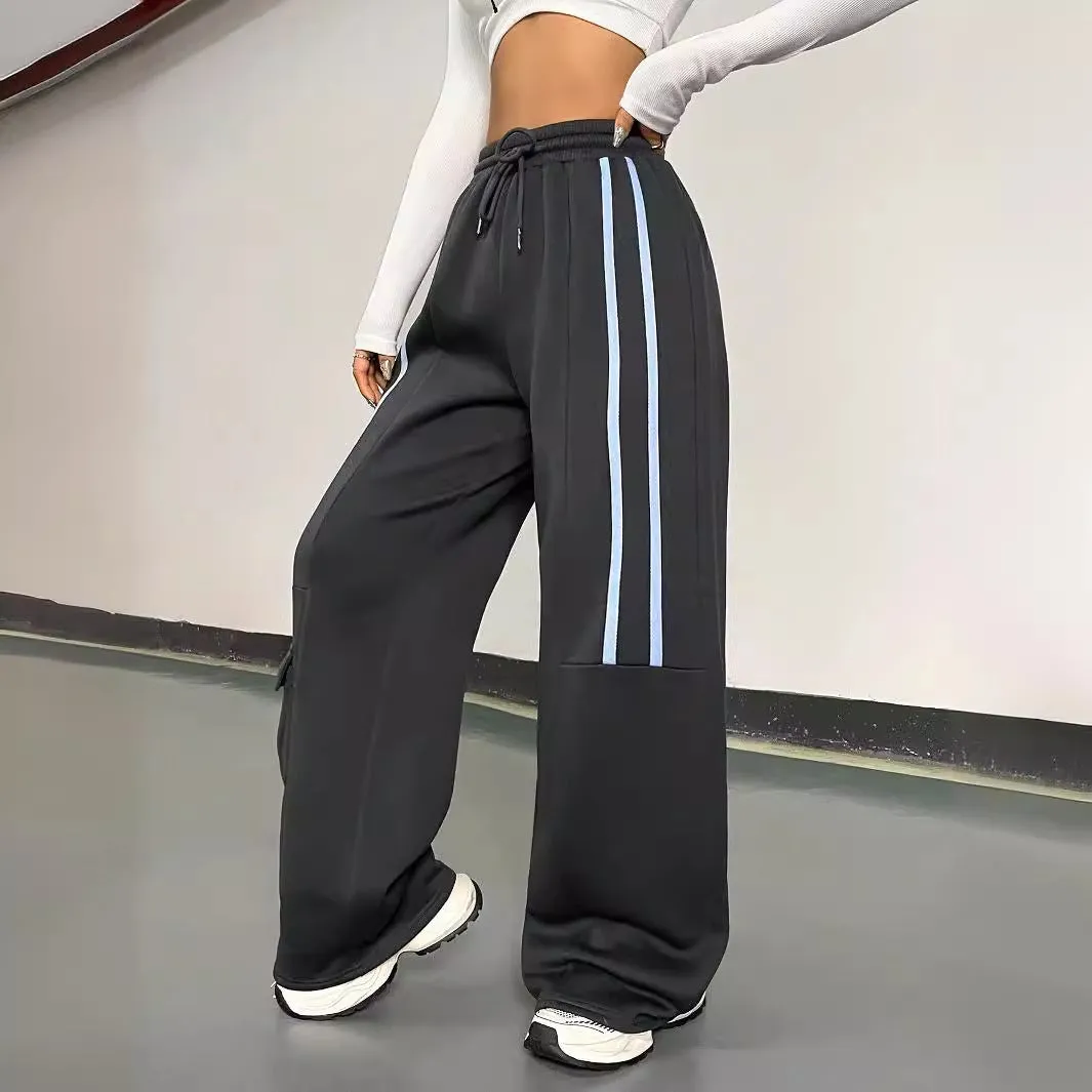 Design Sense Cargo Sweatpants Women's Retro Casual