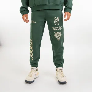 DEUCE UNDERDOG MENTALITY SWEATPANTS | Forest Green