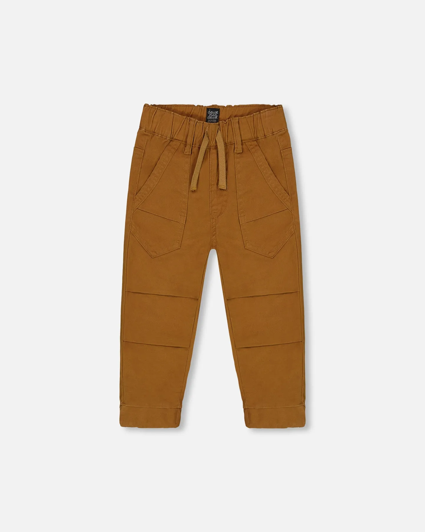 Deux Par Deux Stretch Twill Jogger Caramel