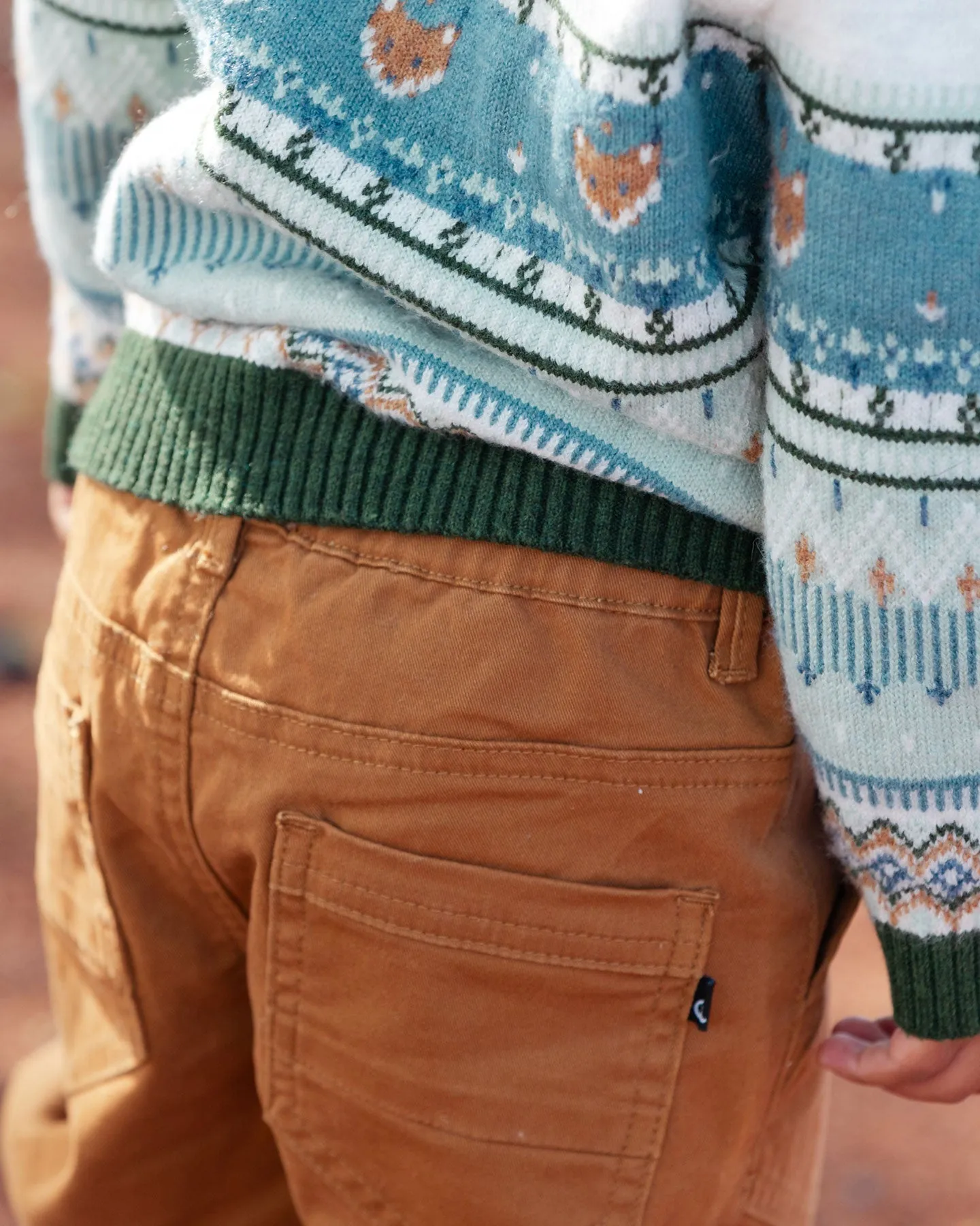 Deux Par Deux Stretch Twill Jogger Caramel