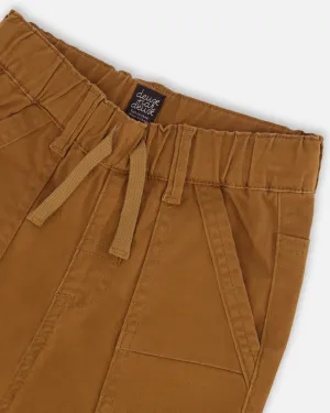 Deux Par Deux Stretch Twill Jogger Caramel