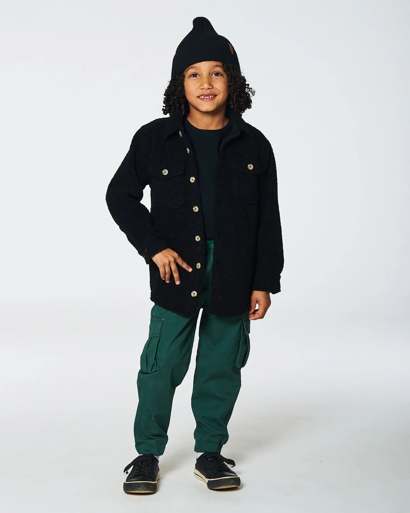 Deux Par Deux Stretch Twill Jogger with Cargo Pockets Forest Green
