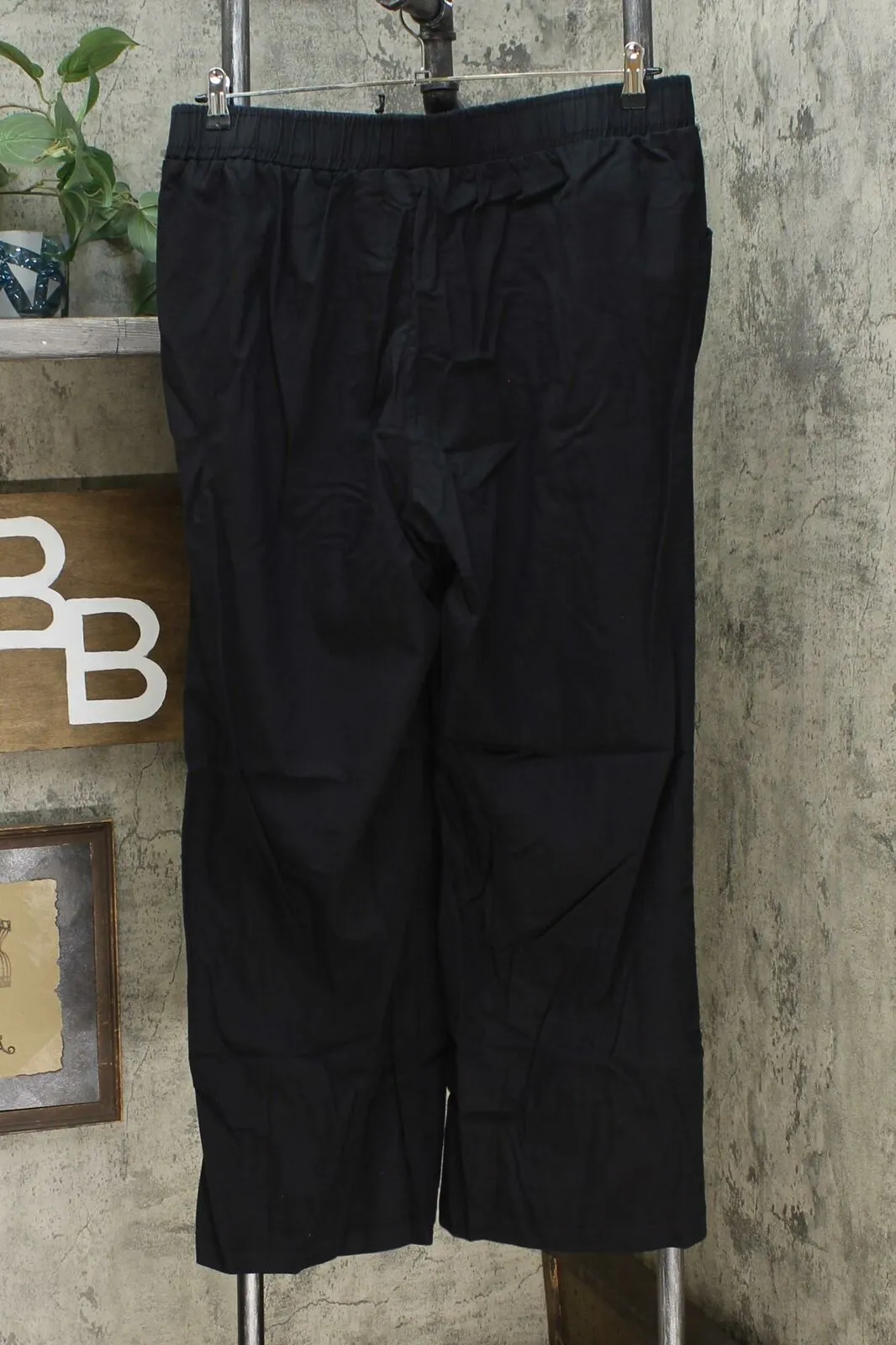 DG2 by Diane Gilman Women's Chambray Woven Wide Leg Pants