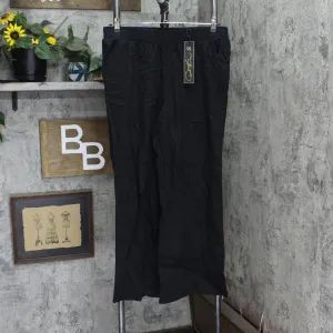 DG2 Womens SoftCell Denim Wide-Leg Pant 698804 Black XL