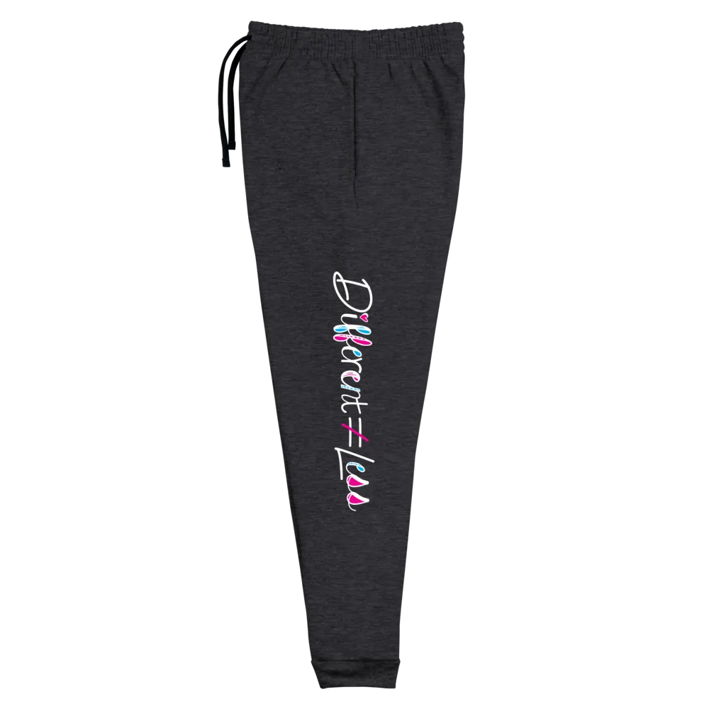 Different Does Not Equal Less (As Seen on Netflix's Raising Dion) Unisex Dark Sweatpants
