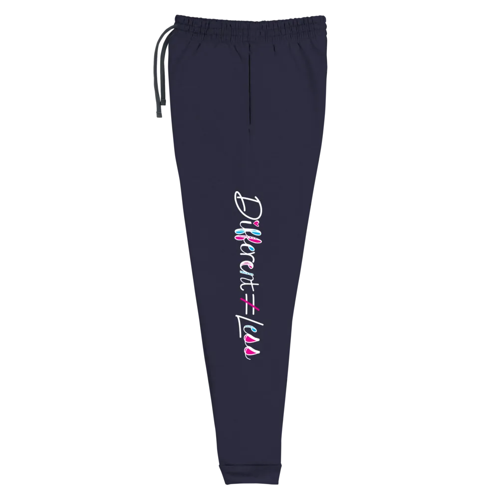 Different Does Not Equal Less (As Seen on Netflix's Raising Dion) Unisex Dark Sweatpants
