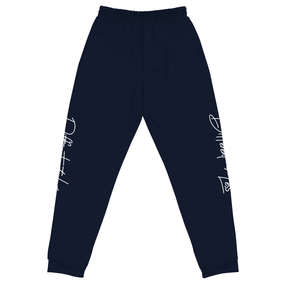 Different Does Not Equal Less (Original Clean Design) Unisex Dark Sweatpants