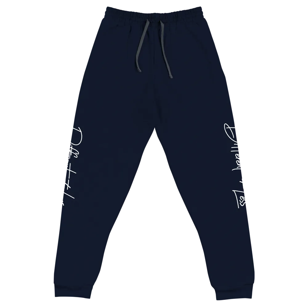 Different Does Not Equal Less (Original Clean Design) Unisex Dark Sweatpants