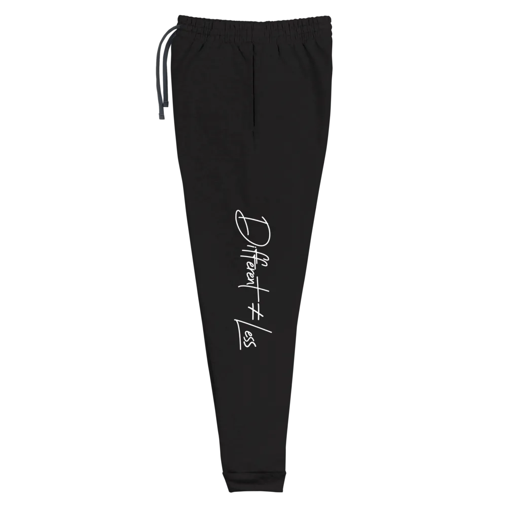 Different Does Not Equal Less (Original Clean Design) Unisex Dark Sweatpants