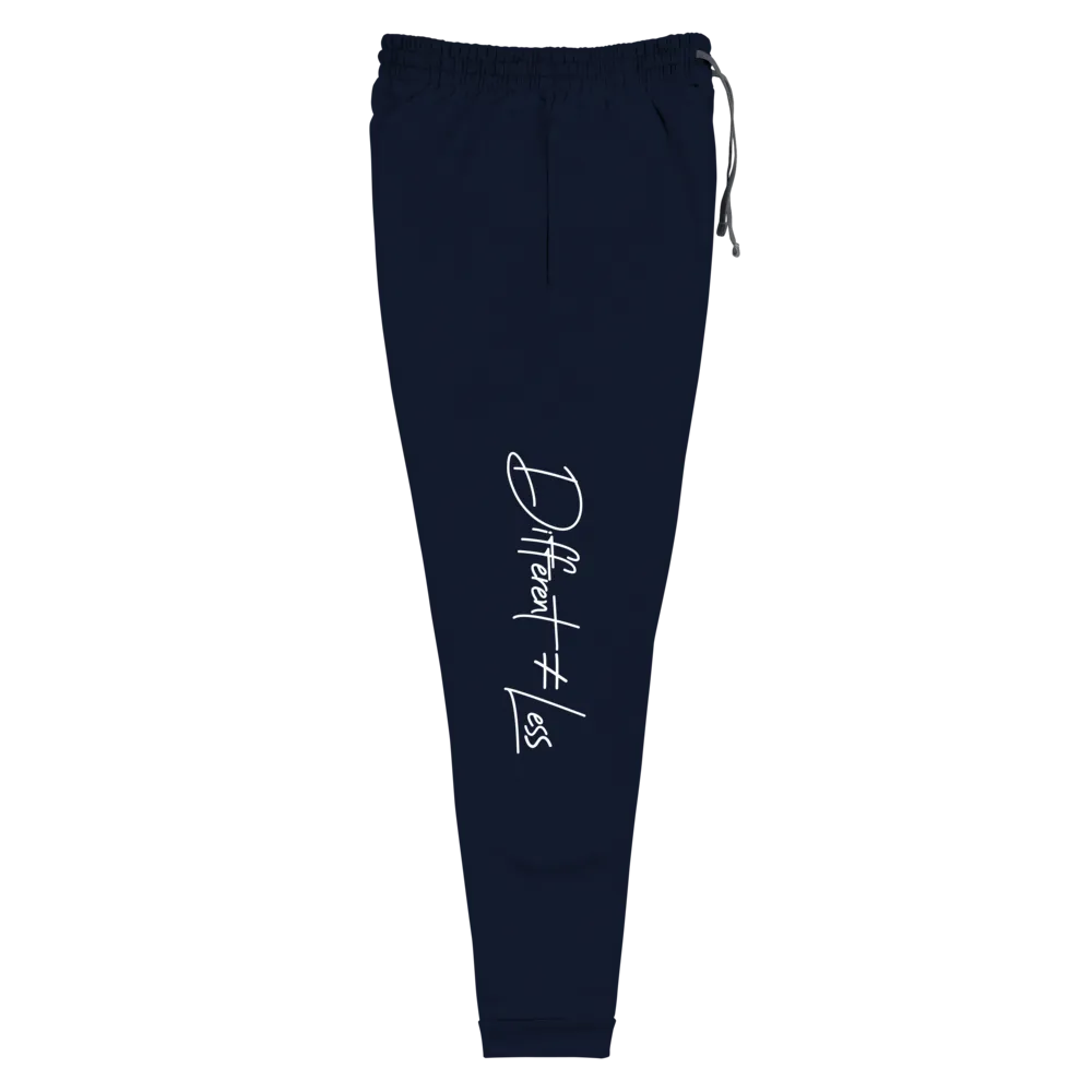 Different Does Not Equal Less (Original Clean Design) Unisex Dark Sweatpants