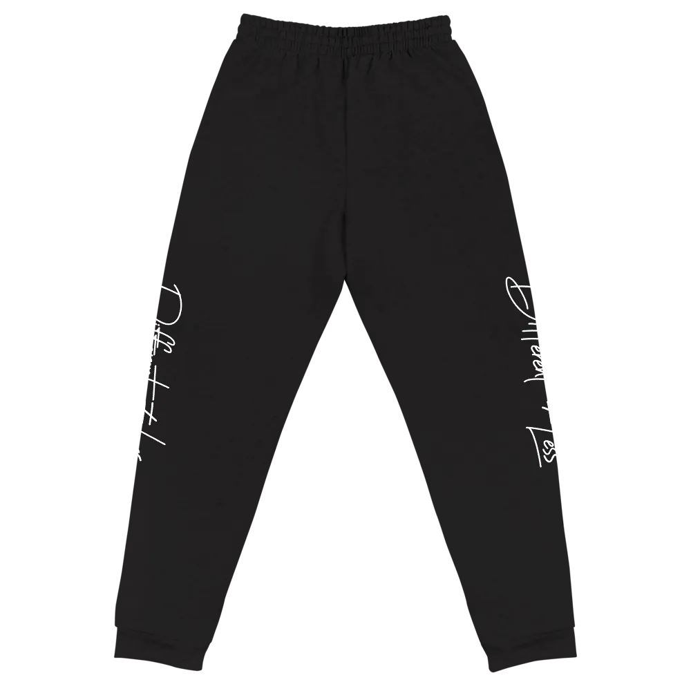 Different Does Not Equal Less (Original Clean Design) Unisex Dark Sweatpants