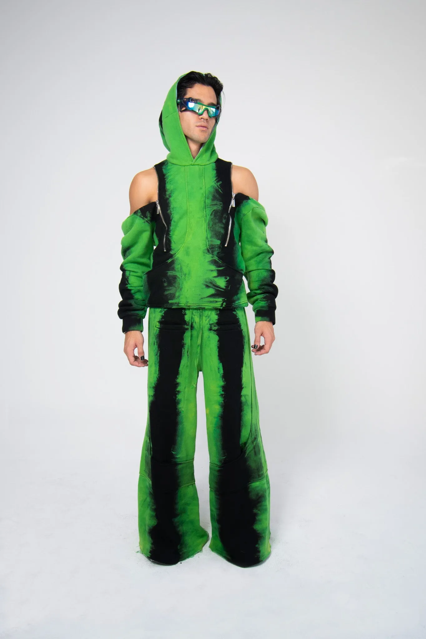 DIVIDER SWEATPANTS - TOXIC GREEN