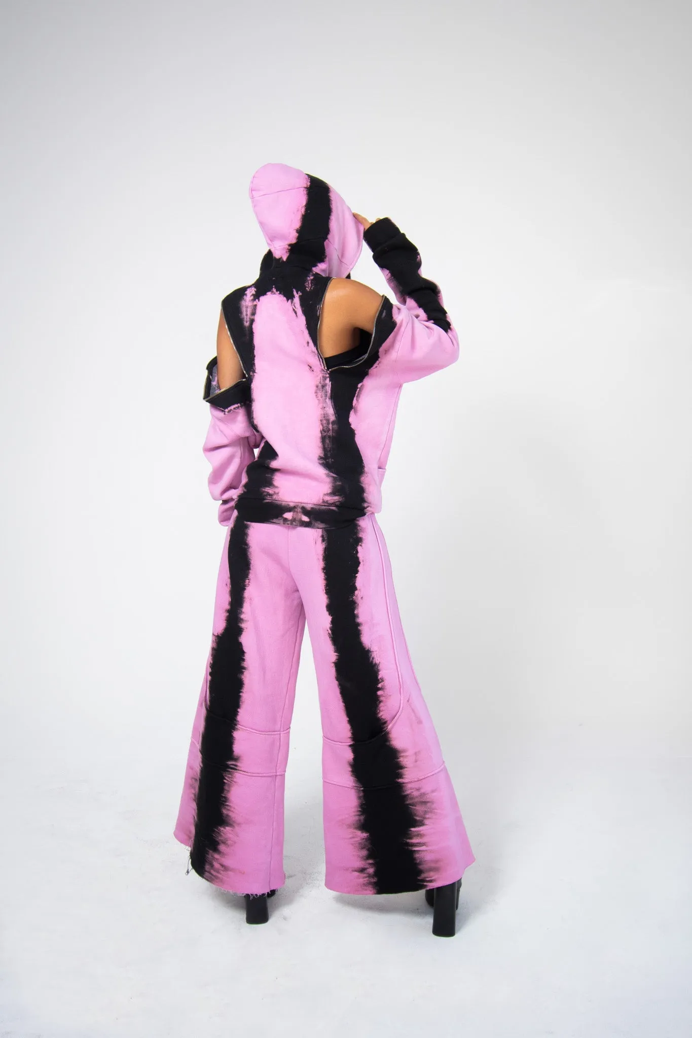 DIVIDER SWEATPANTS - TOXIC PINK