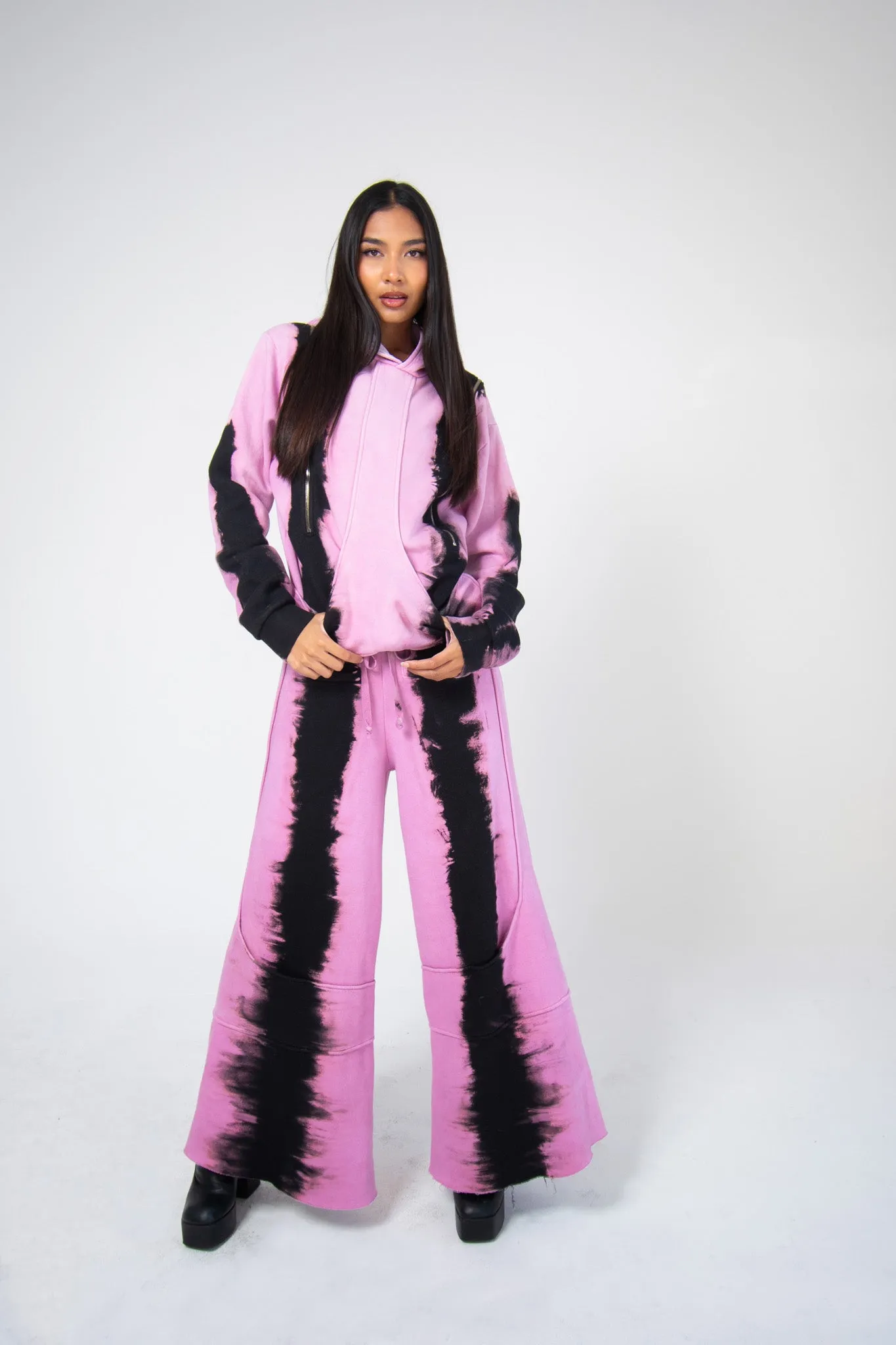 DIVIDER SWEATPANTS - TOXIC PINK