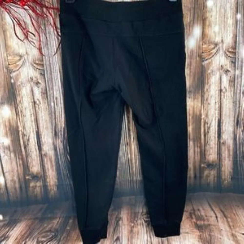 DKNY Womens Fitness Running Sweatpants, Black - Small