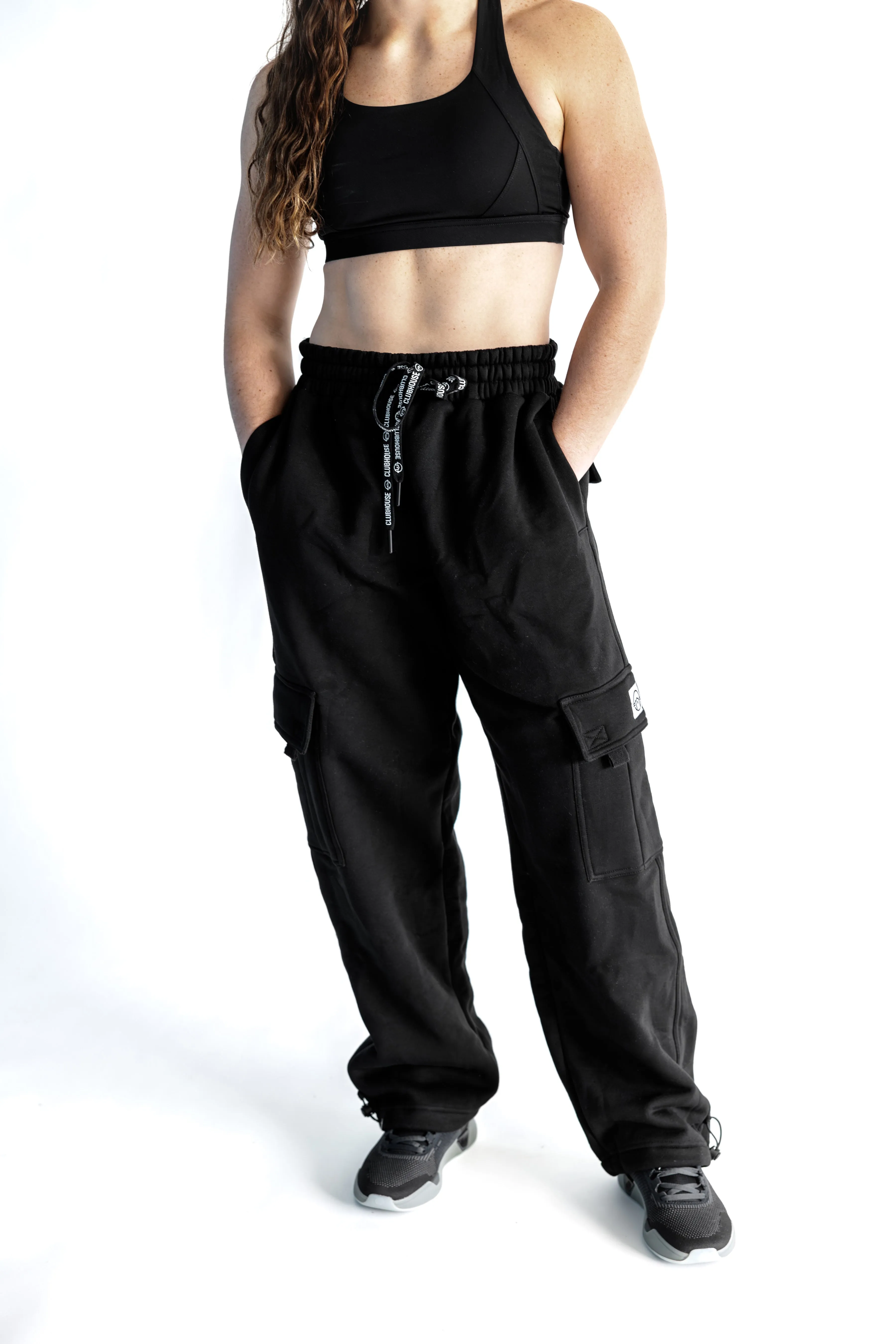 Domain Cargo Sweatpants - Black