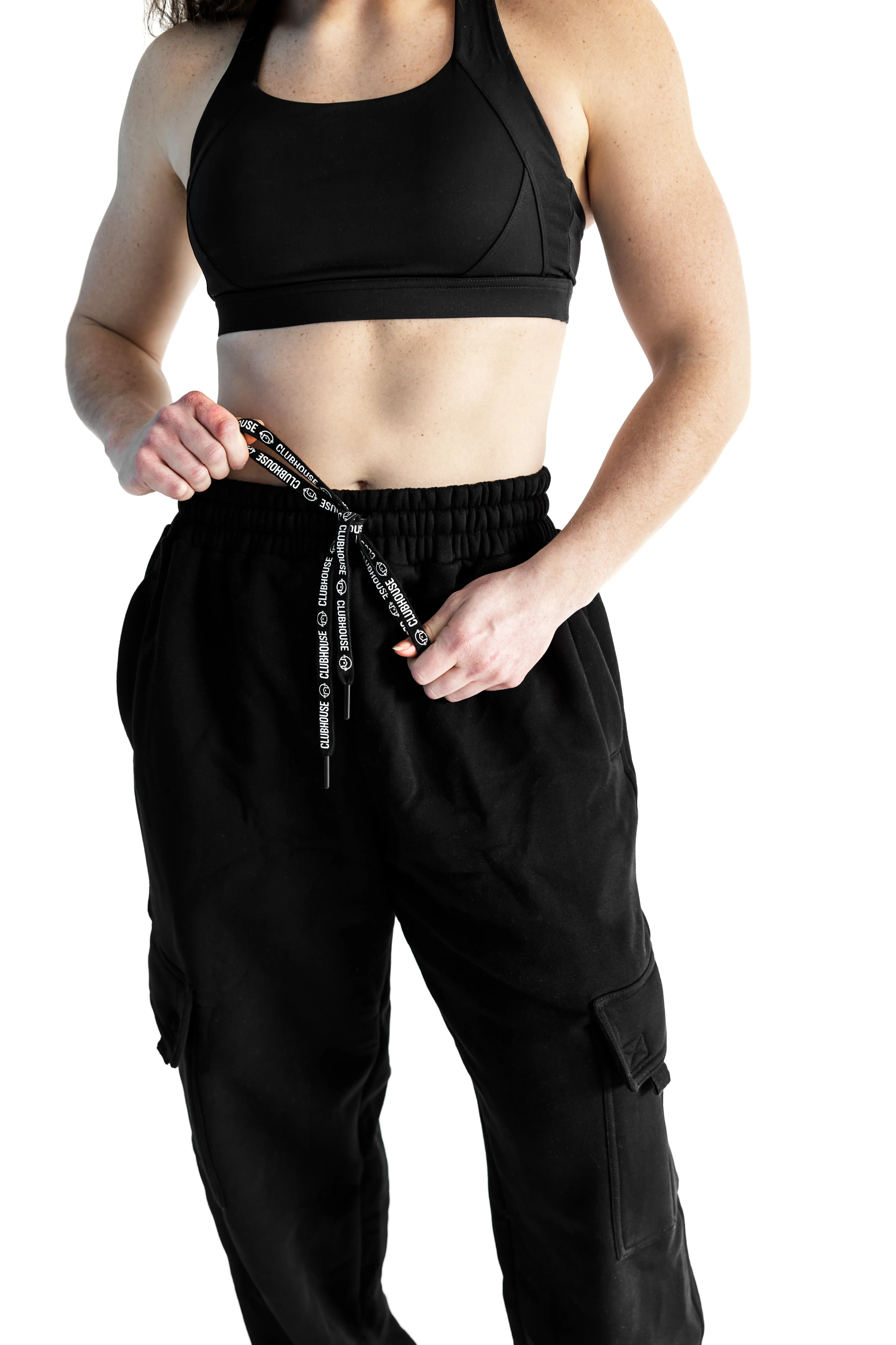 Domain Cargo Sweatpants - Black