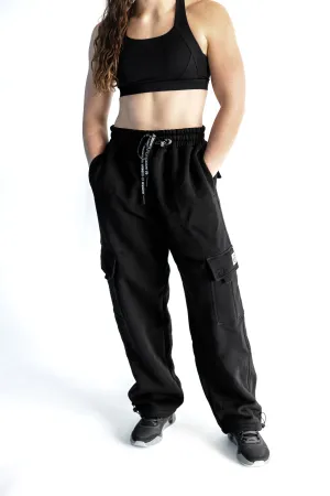 Domain Cargo Sweatpants - Black