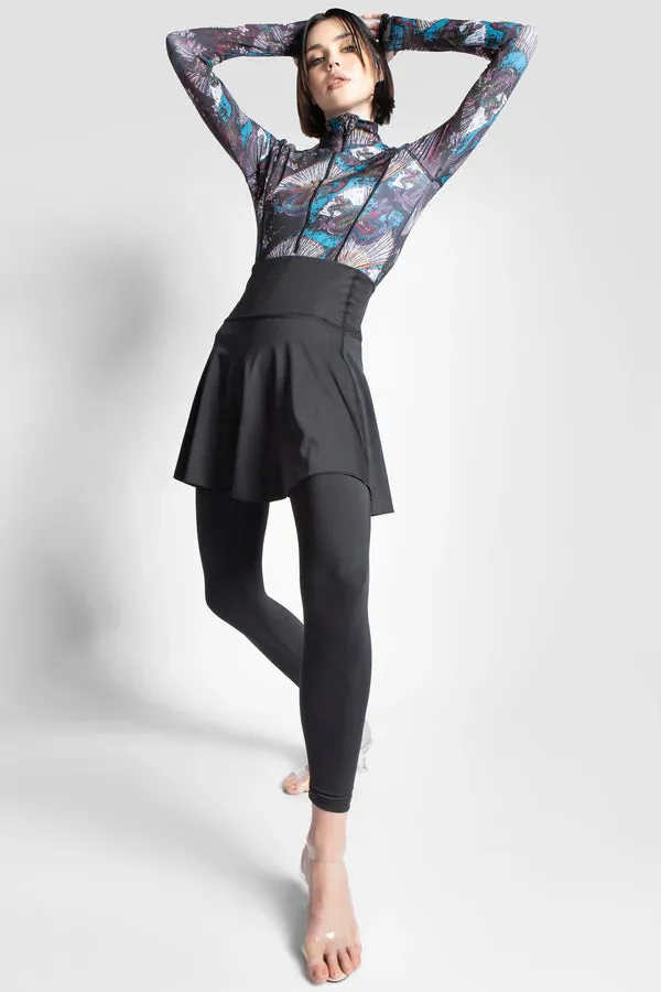 DRAGON FIRE - A PREMIUM BURKINI HIGH QUALTY 4 PACK FULL BODY BURKINI ONE PIECE SWIMSUIT WITH BEACH SKIRT AND PANTS AND SWIM CAP