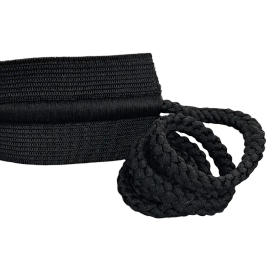 Draw Cord Elastic 40mm Black