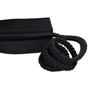 Draw Cord Elastic 40mm Black