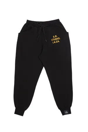DRAWSTRING SWEATPANTS WITH S.R.S. LOGO