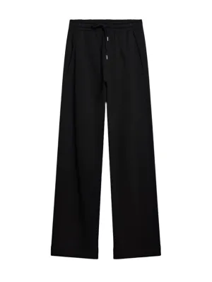Dries Van Noten black cotton straight leg sweatpants