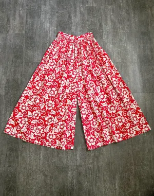 Early 1940s wide leg pants . vintage 40s palazzo pants . 27-28 waist