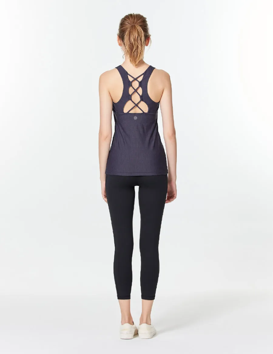 easyoga LA-VEDA Shimmer Cropped Pants3 - L1 Black