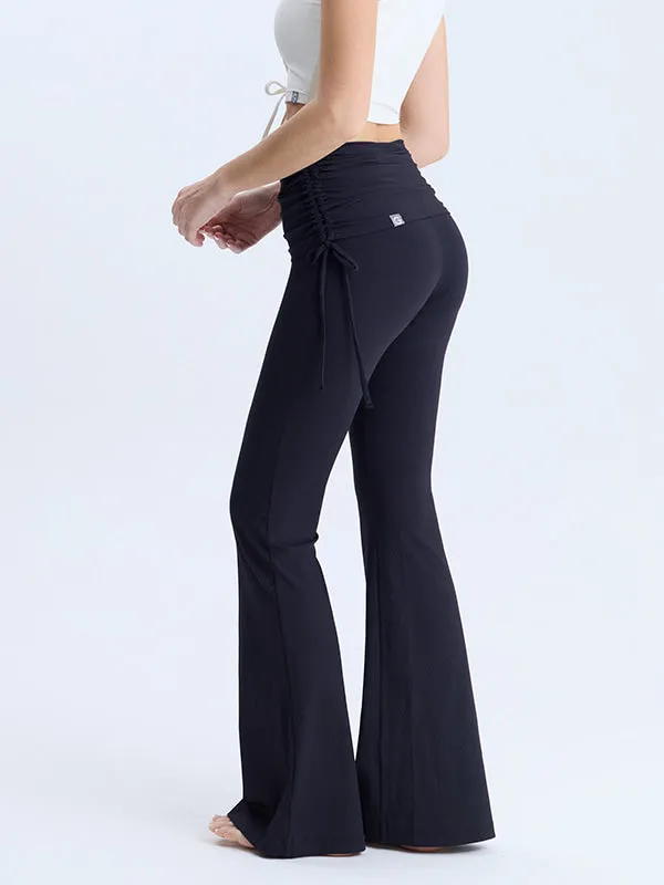 El-flex Rib Shirring Over Layered Bootcut Pants SSver.