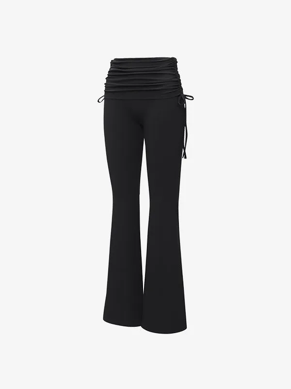 El-flex Rib Shirring Over Layered Bootcut Pants SSver.