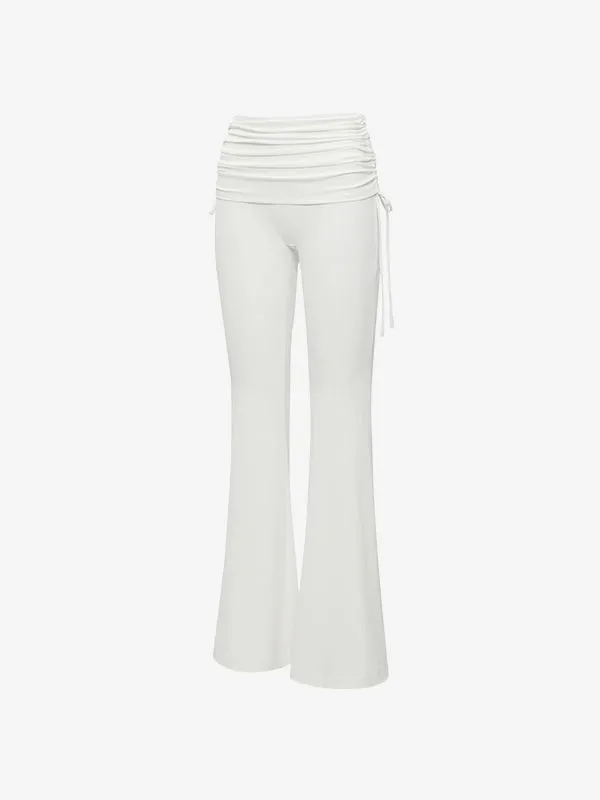 El-flex Rib Shirring Over Layered Bootcut Pants SSver.