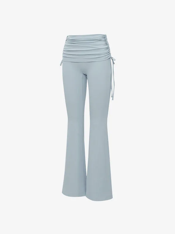 El-flex Rib Shirring Over Layered Bootcut Pants SSver.