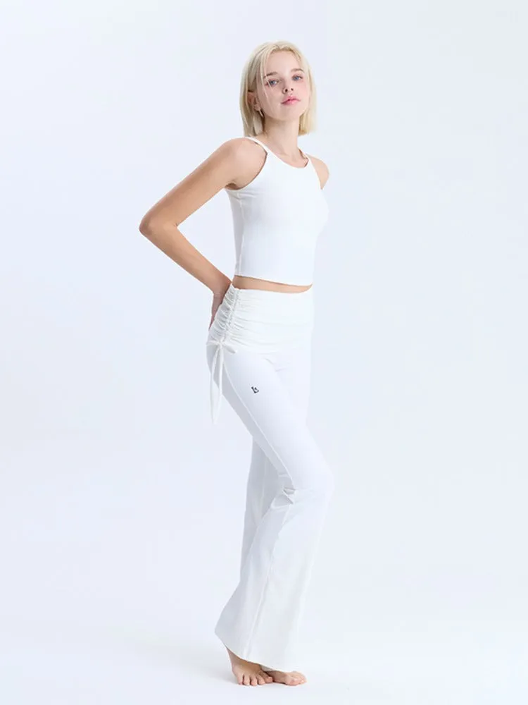 El-flex Rib Shirring Over Layered Bootcut Pants SSver.