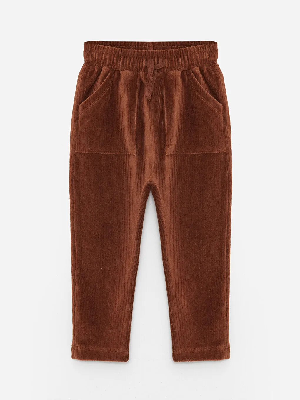 Elastic Waist Velvet Baby Boy Tracksuit Bottom