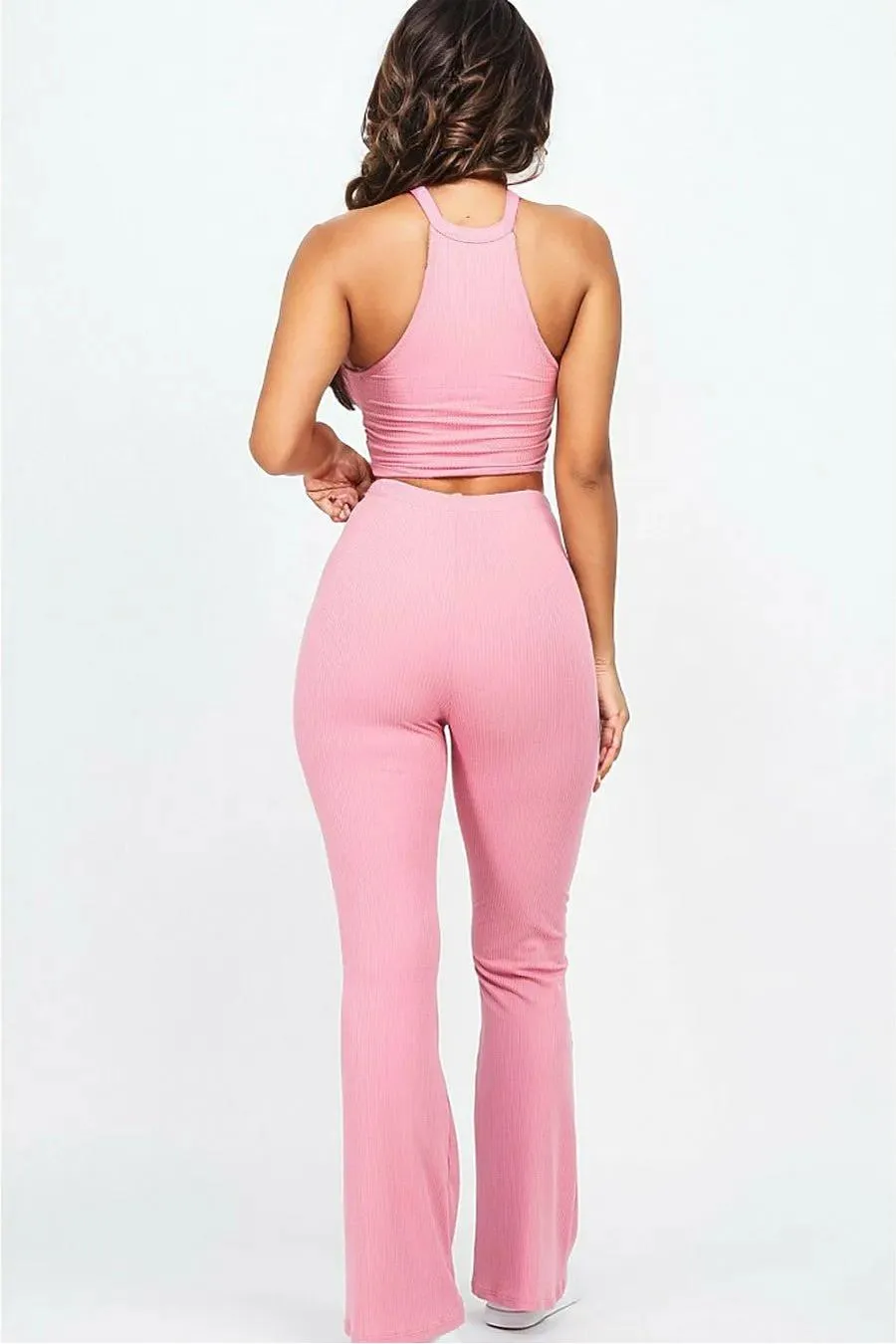 Ella 2PC Ruched Top and Pant Set
