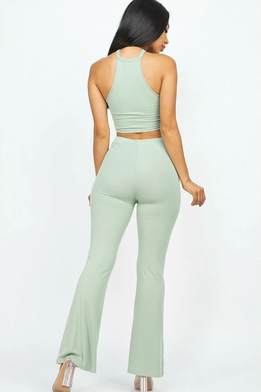 Ella 2PC Ruched Top and Pant Set