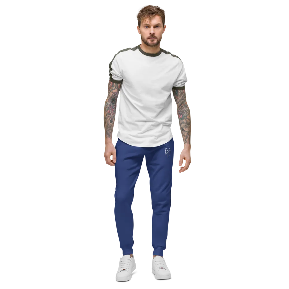 Embroidered White Logo Sweatpants