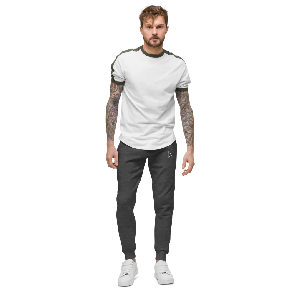 Embroidered White Logo Sweatpants