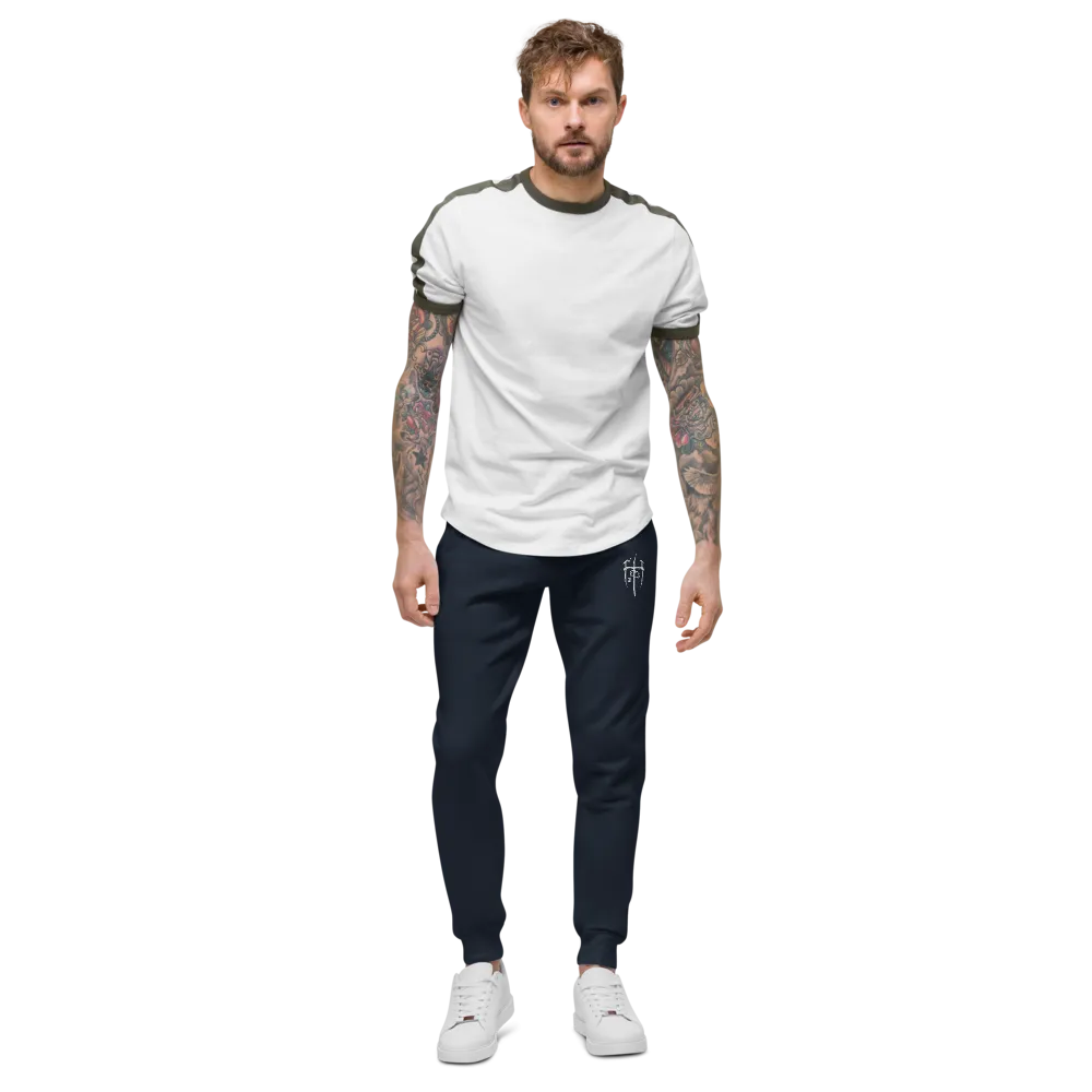 Embroidered White Logo Sweatpants