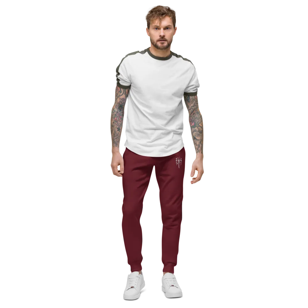 Embroidered White Logo Sweatpants
