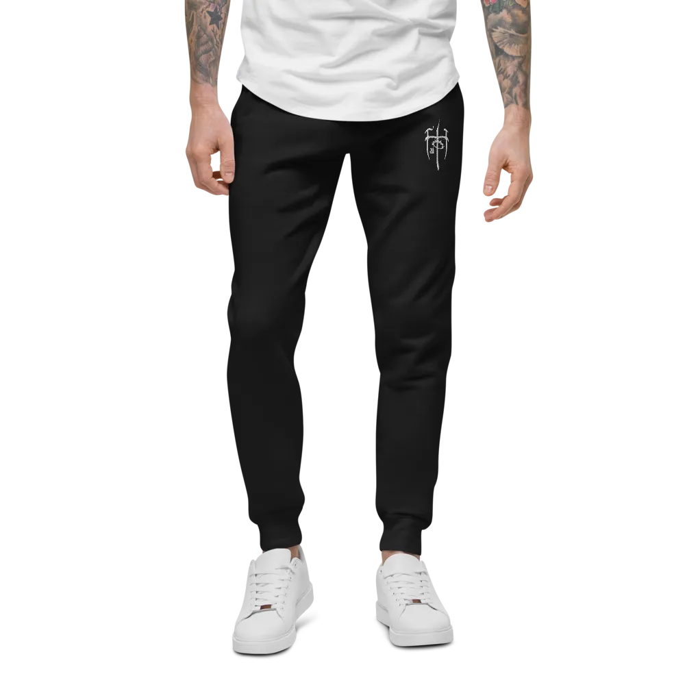 Embroidered White Logo Sweatpants
