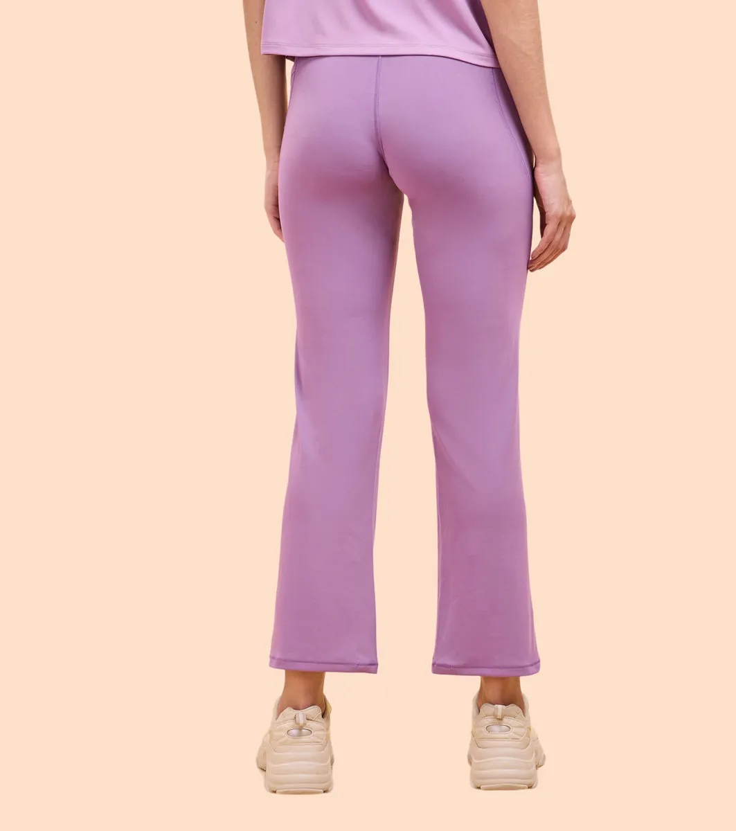 Enamor A402 Boot Cut Active Pant Dry Fit High Waist Workout Leggings