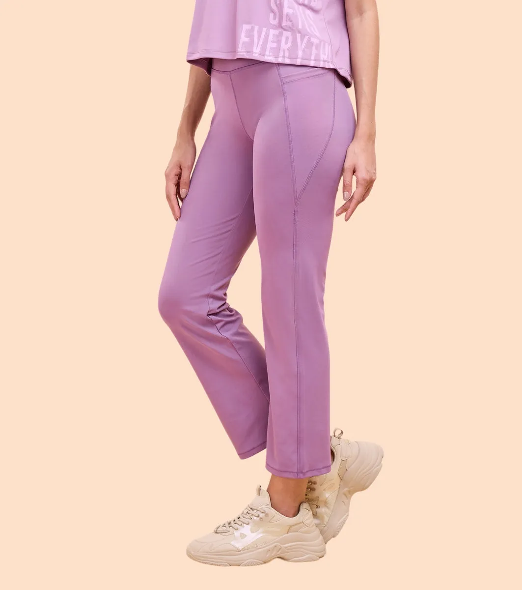 Enamor A402 Boot Cut Active Pant Dry Fit High Waist Workout Leggings