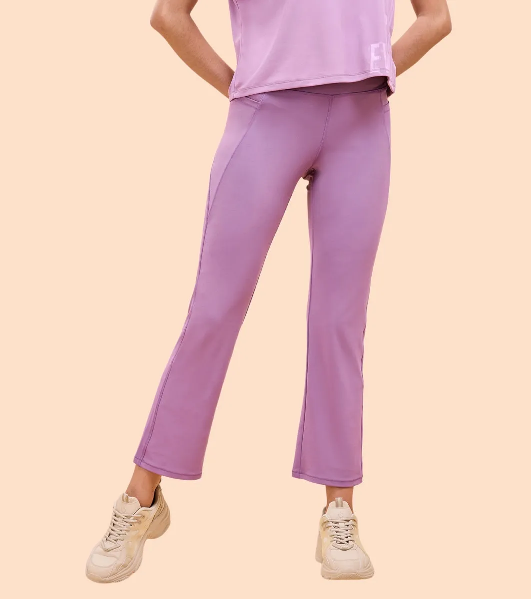 Enamor A402 Boot Cut Active Pant Dry Fit High Waist Workout Leggings