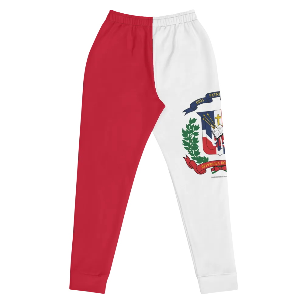 Escudo de la República Dominicana Women's Red Joggers