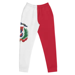 Escudo de la República Dominicana Women's Red Joggers