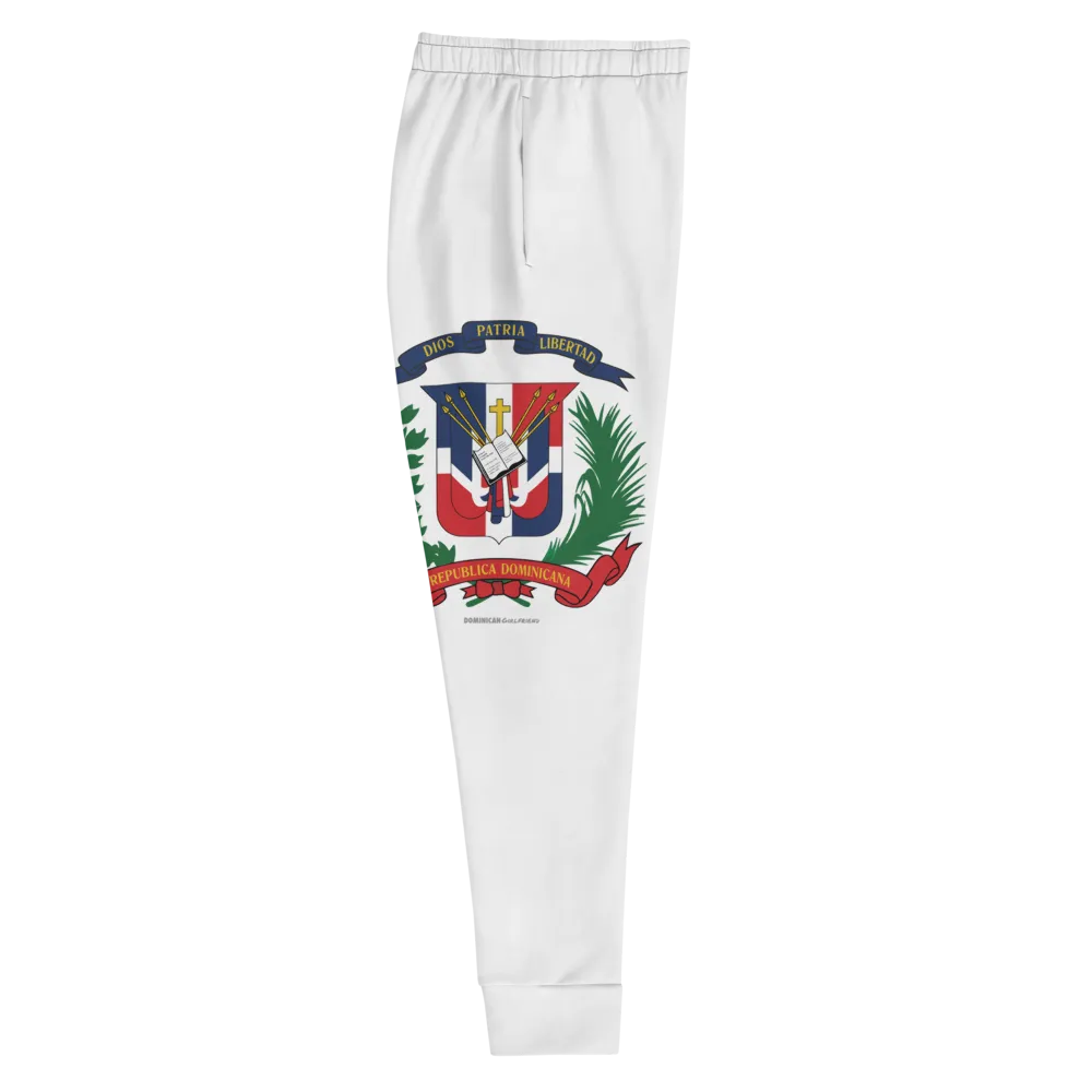 Escudo de la República Dominicana Women's Red Joggers