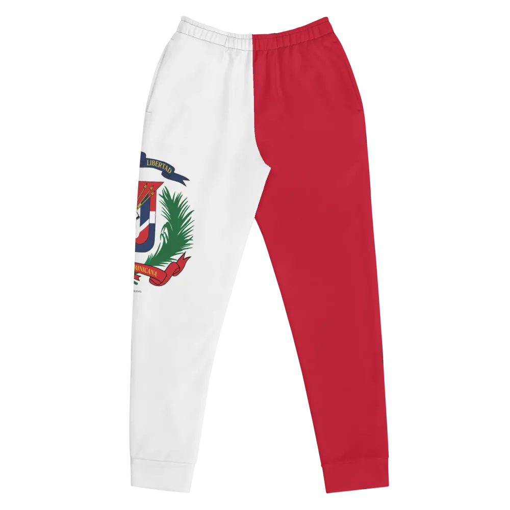 Escudo de la República Dominicana Women's Red Joggers