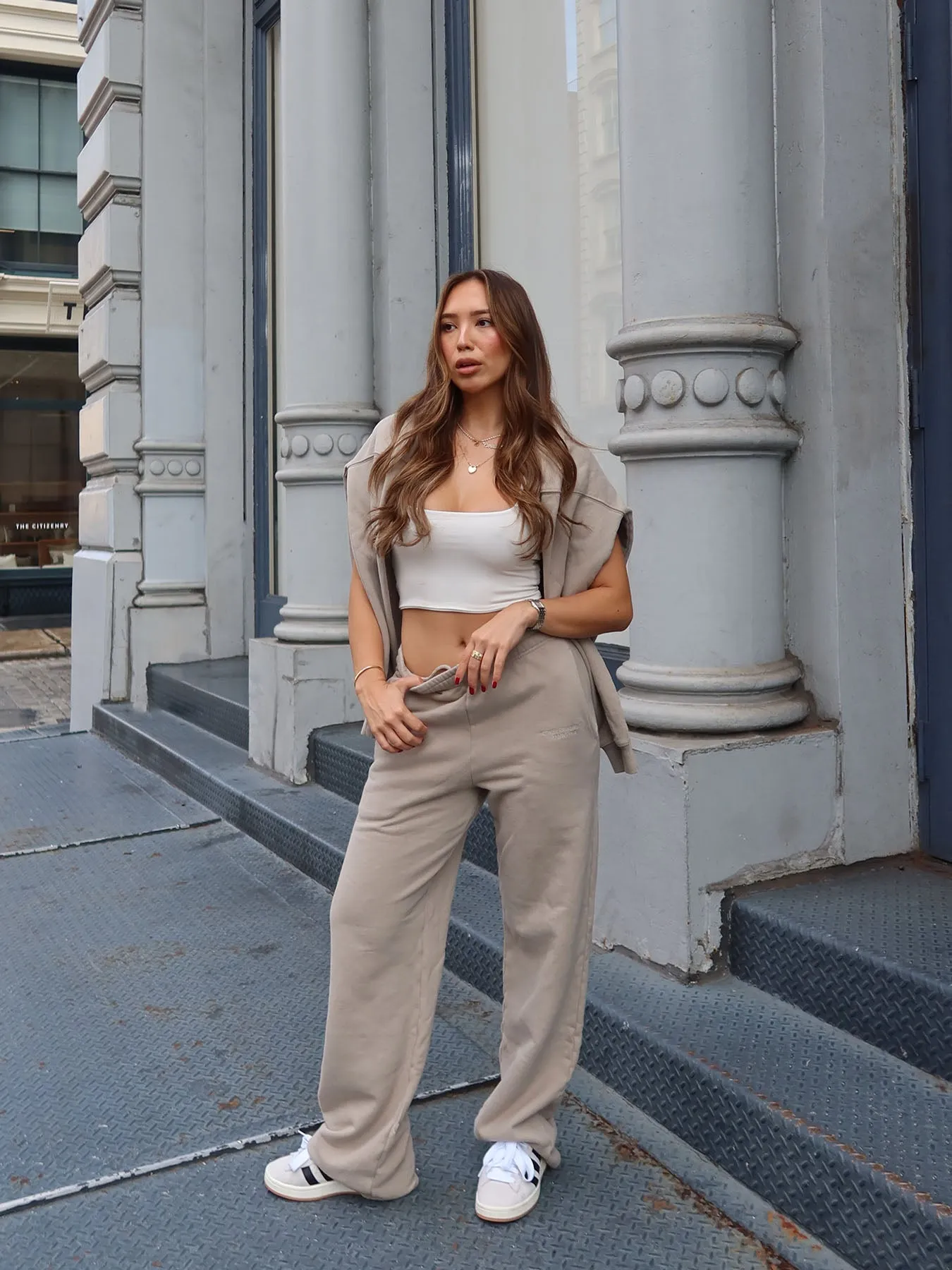 ESSENTIALS - Straight Leg Sweatpants • Stone